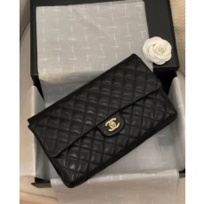 샤넬 파우치 램스킨 금장